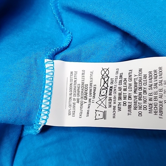 Blue Carolina Panthers Women's Tshirt by Fanatics. NWT. Size XL - Picture 6 of 7